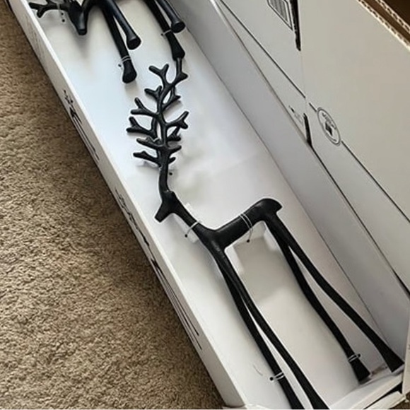 Bronze Reindeer- Set of 3 BRAND NEW - Picture 4 of 5